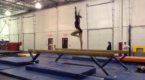 Struble faces her nerves on top of the beam.