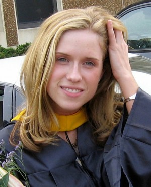 Mitchell at her graduation from St. Joseph's University.