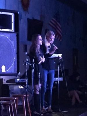 Vanderwall and Stoddard enjoyed their final Cabaret Night by introducing each performer.