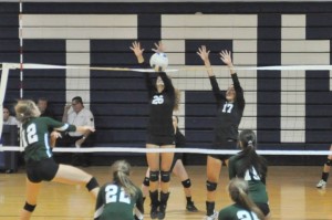 The GRHS Volleyball team looks poised to block their opponents this season.