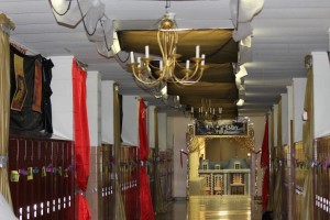 The junior's Gatsby-party hallway in all of its splendor.  