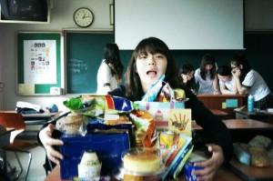 A girl's birthday at Ewha HS.