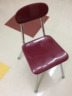 Regular school chair.