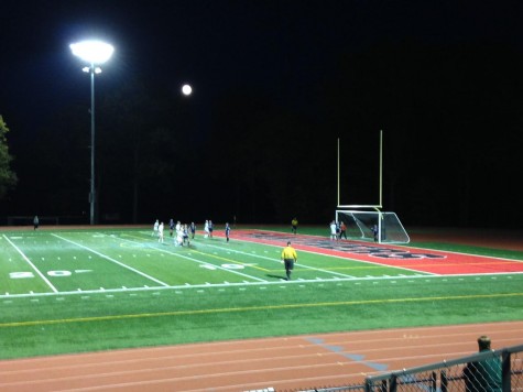 Glen Rock prepares for a corner kick that would lead to their first goal of the game.