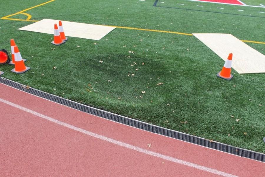 Sink hole on stadium field to be filled