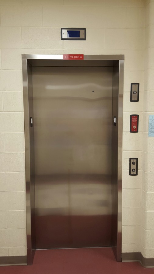 The Elevator on the first floor of the school.