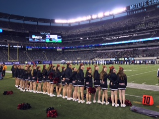 On Friday, Dec 4. the girls cheered at Metlife Stadium for the high school football championship game.