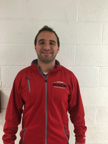 New Physical Education teacher Mr. Michael Escalante representing Glen Rock Football prior to the MetLife sectional finals this Friday.