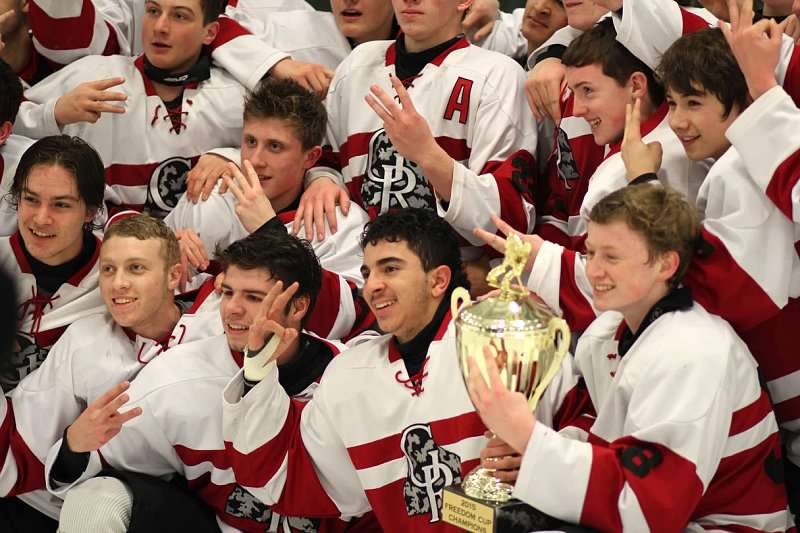 Glen Rock after they beat St. Josephs for the for the cup. 