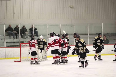 Glen Rock celebrating after one of Corvelli's four goals.