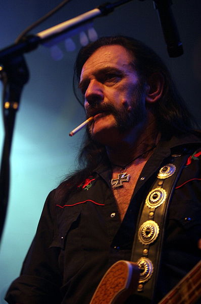 Lemmy performing with Motörhead.