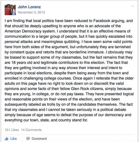 Glen Rock residents weigh in on social media