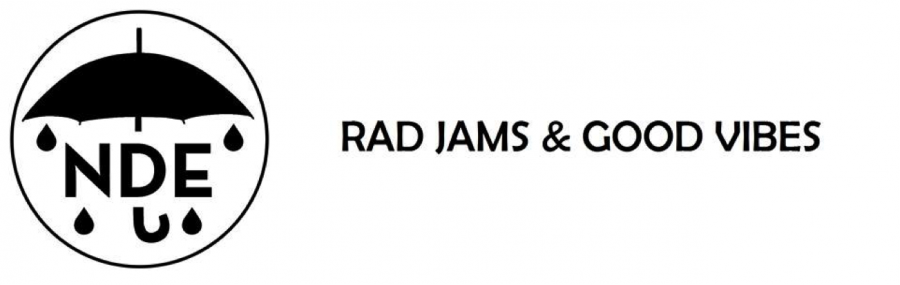 The most recent NDE Rad Jams & Good Vibes logo.