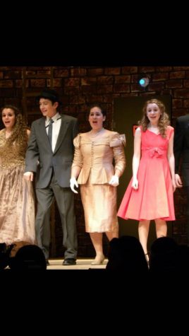 Ms. Sproviero performing the lead as Carmen Bernstein in her high school's production of "Curtains," her senior year. 