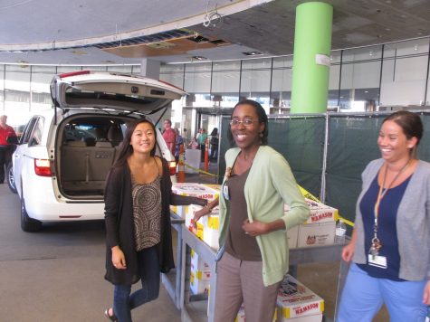 Roddy delivering pillow cases to the Boston Children’s Hospital as part of one of her community service project. 