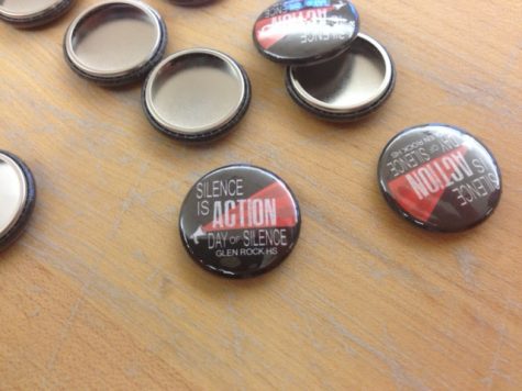 Students who wanted to show their support for Day of Silence but chose not to take the pledge were given pins to wear throughout the day. In years past, students were given stickers to show support, however this year, the GSA made and gave out buttons instead. 