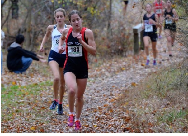 Burgoyne competes in a state cross country meet this fall. 