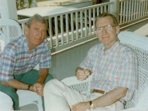 Ron and Bob Zier in the summer of 1994 on the front porch of their summer home in Bayhead, NJ.