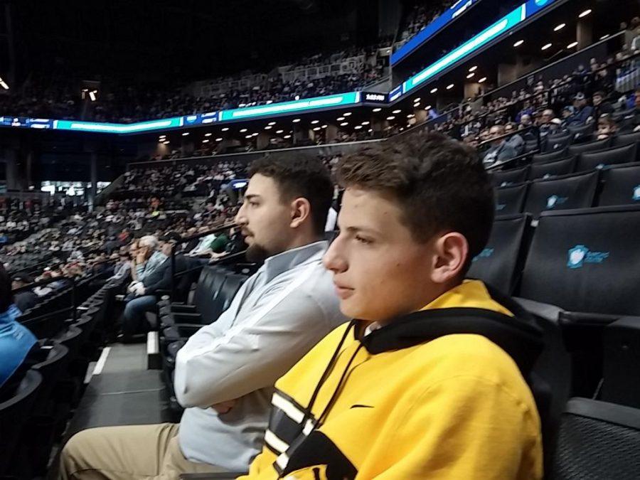 In March, Jesse and hist brother attended a Iowa University v. Temple University NCAA tournament basketball game at the Barclays Center. 