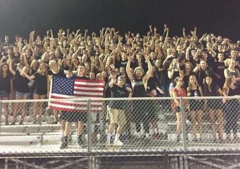 The student section at the first friday night home game this season was packed and full of energy, setting the bar high for the next home friday night game