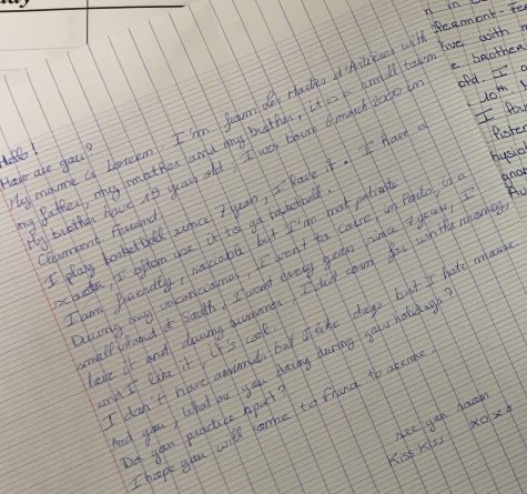 French classes correspond with students overseas