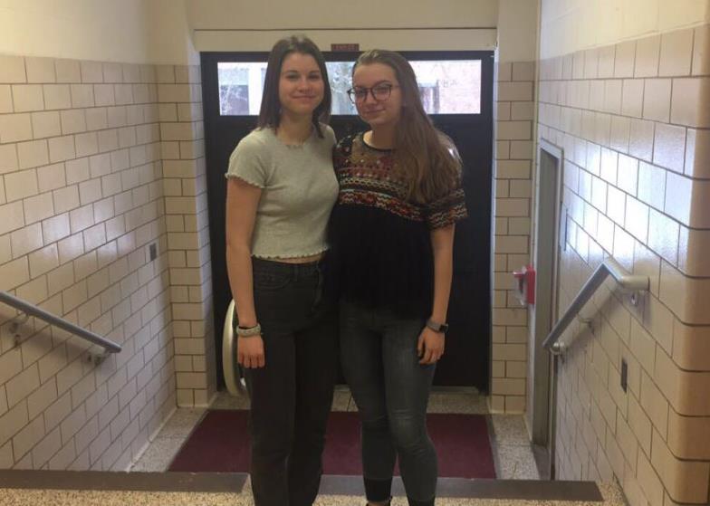 Good friends, Jordan Russo 18 and Mia Siebold 18, are junior captains for Relay For Life. 