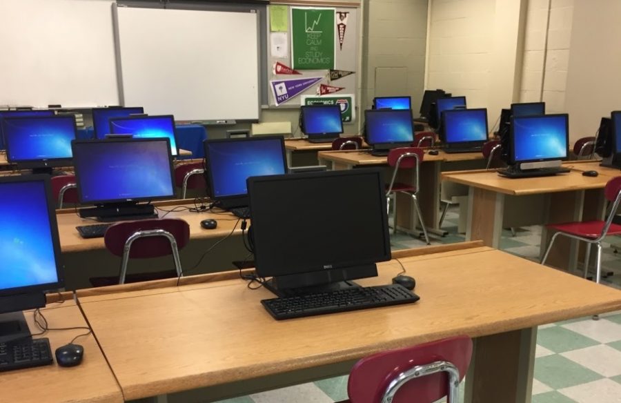 Computers in B-154 will be removed when the new one-to-one initiative is introduced. 