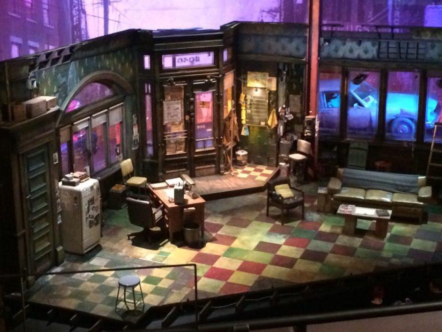 The set of August Wilson’s Jitney on Broadway. “The set is really very evocative,” Metch- Ampel said. The set depicts the inside of the jitney station, run by a character named Becker. 
