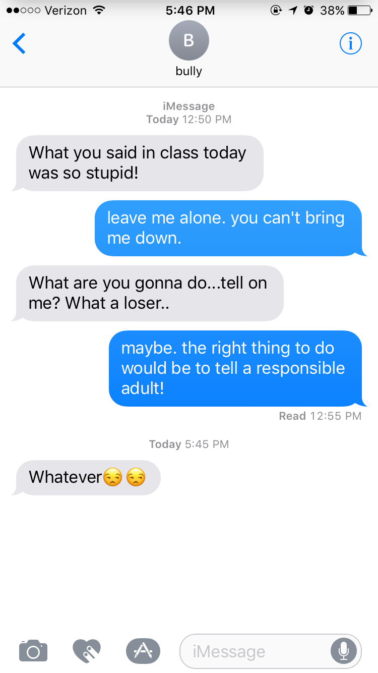 bullying text messages