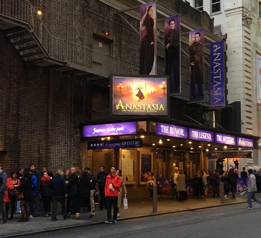 The brand new musical, Anastasia, is a must-see. 
