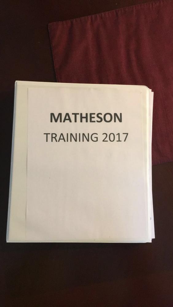 Cecilia Vanti's case binder. This specific binder contained all of the information she needed for a specific case. Some of the paperwork includes a script, a checklist of things to make sure the doctor asks, etc.