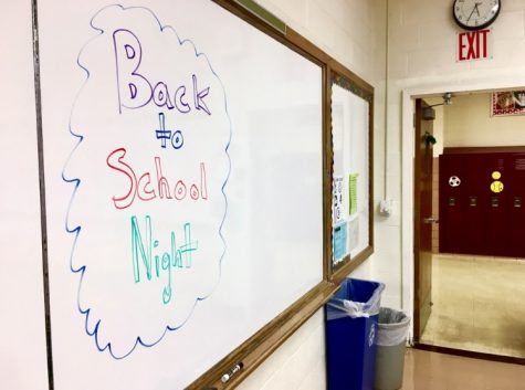 Parents and teachers will spend the evening at Back to School Night on Wednesday, Sept. 27th.