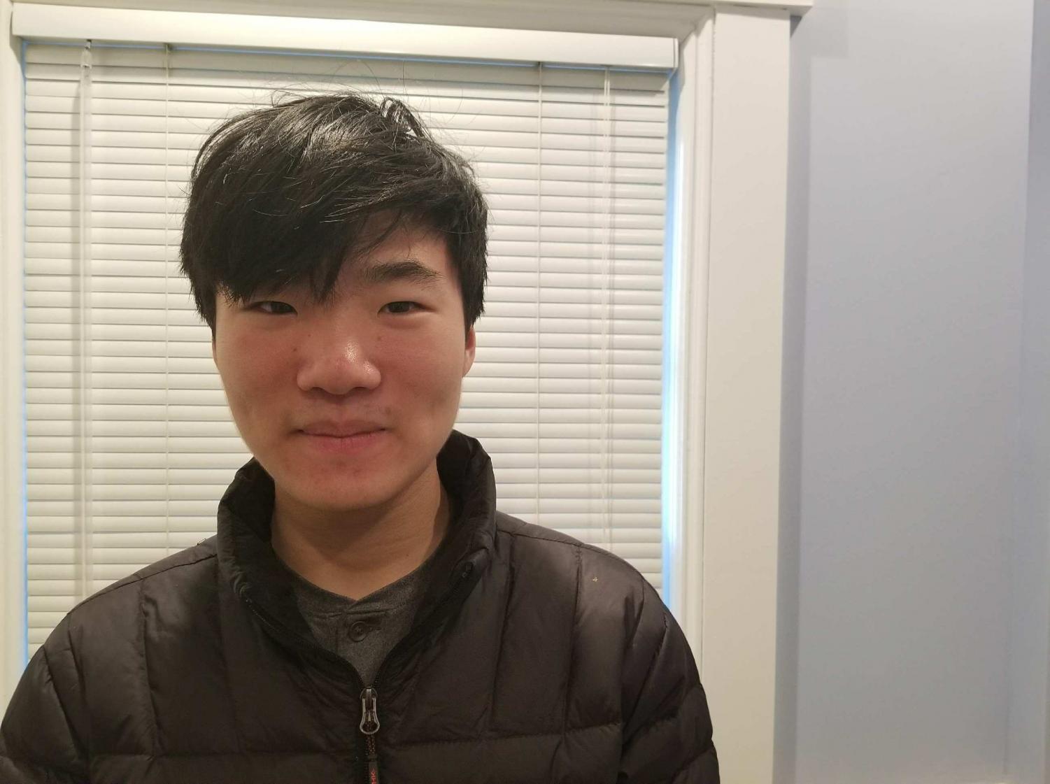 Stephen Petraitis poses after finishing his second to last semester at Columbia University
Science Honors Program.