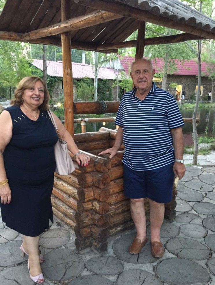 Elise Tossounian (left) and Garbis Tossounian (right) are pictured in Yerevan, Armenia.