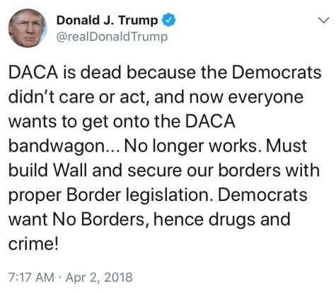 “DACA is dead”