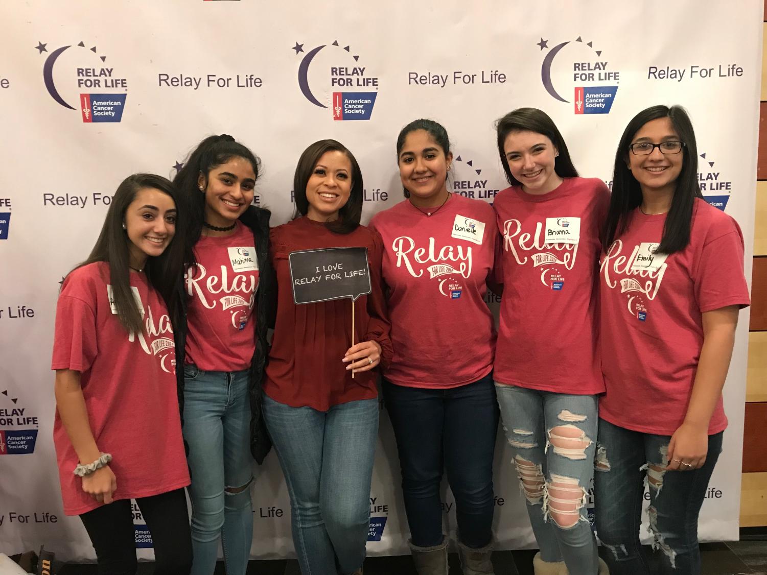 In the picture above, sisters Emily and Danielle Pragdat joined by Brianna Fornino, Mahima Ohri and Ariana Dzurenko at Kick- Off taking photos with the one and only Felicia Temple after her heartfelt performance.