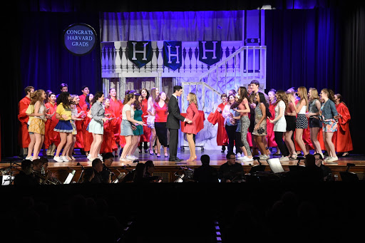 Glen Rock High Schools page on the National Blue Ribbon Program website displays this photo. It was taken during the 2017-18 school years musical production of Legally Blonde. 