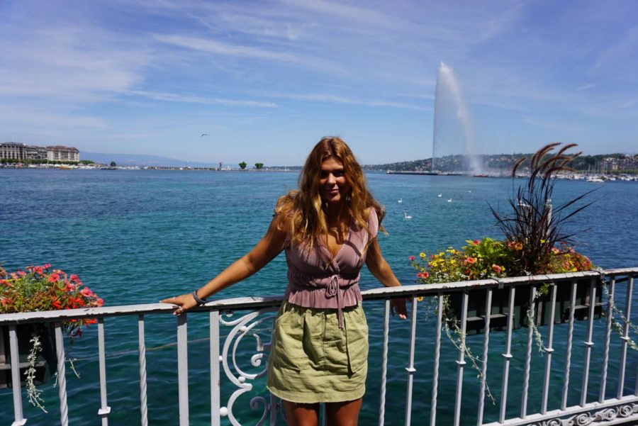 Emma Shiels poses in Annecy, France