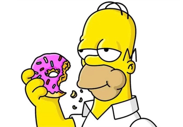 Homer+Simpsons+Pink+Donut