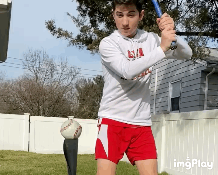   Incorporating a short leg kick to start his swing, Matthew proceeds to get his hands back with the knob of his back pointing down, and then hits the ball off the tee, helping perfect his mechanics 