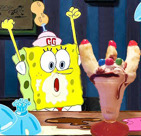Spongebobs Weenie Hut Jr. Sundae
