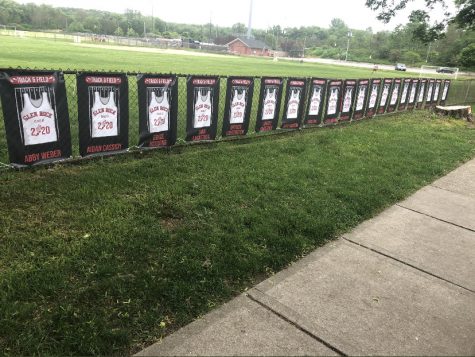 Though the seniors might have not gotten a spring track season, various coaches and parents of the team honor all twenty-one seniors with a banner with their name on it that hangs near Faber Field. This is a reminder to all the seniors that the coaches and parents are disappointed with the outcome of the season but they are proud of everything else each person has accomplished to make this team great.