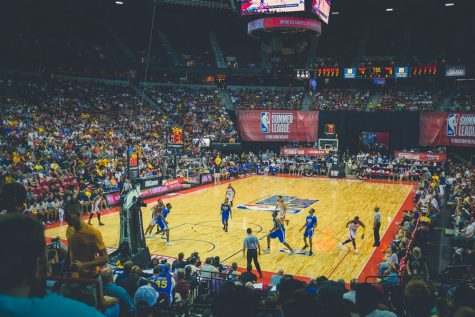 NBA Summer League game being played at Thomas & Mack Center, Las Vegas, United States.
 