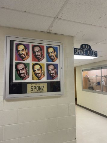 Sponz Alley is located in the art hallway.
