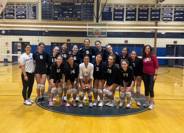 Girls volleyball defeats Bogota for the second time ever