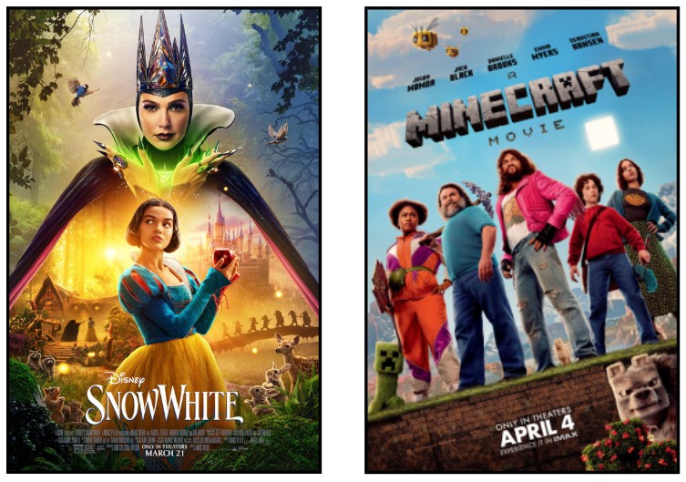 Battle of the live-actions: A comparison between ‘A Minecraft Movie’ and ‘Snow White’