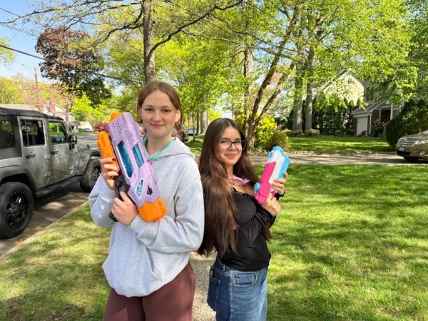 Team "Squirt Sisters," with Cindy Hinkle (left and Lily Bell (right), have moved on to Round 2